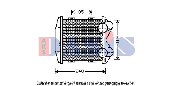 AKS DASIS Kompressoriõhu radiaator 127110N